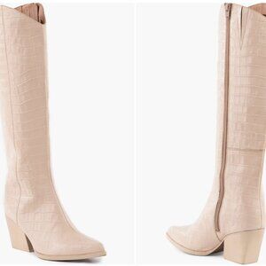 Seychelles Begging You textured high rise boot